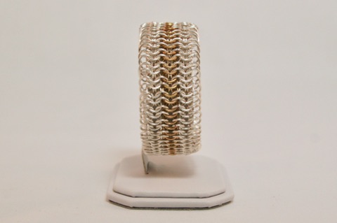 European 6-in-1 Cuff in Silver and Gold Enameled Copper